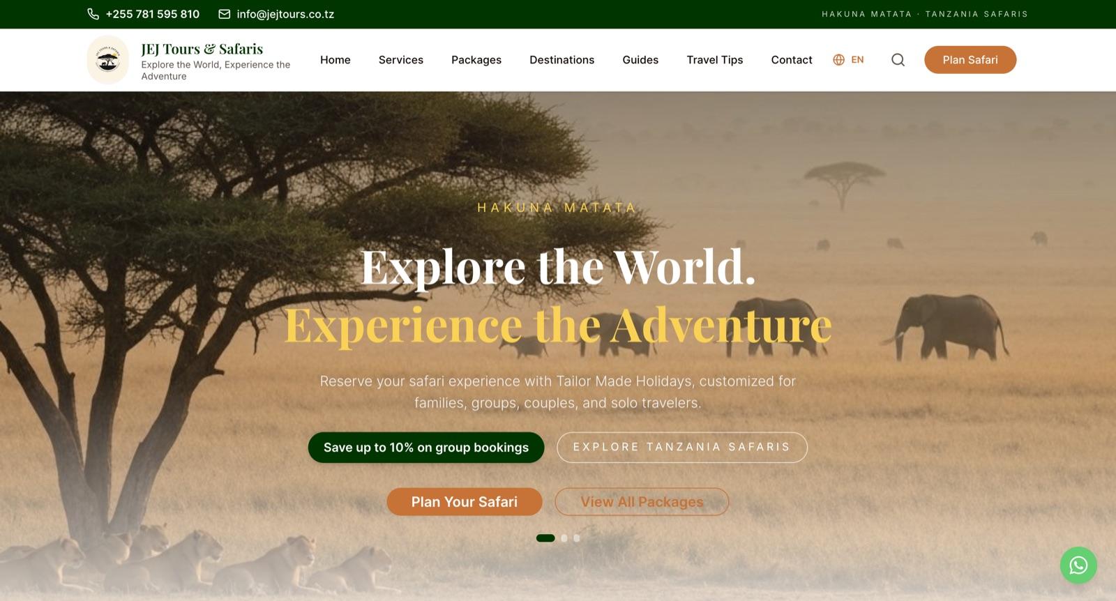 JEJ Tours & Safaris screenshot